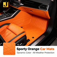 Cuir synthétique PU silicone extensible métallisé imperméable sur mesure pour tapis de sol de voiture OEM/ODM Intérieur automobile