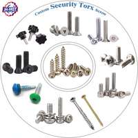 Pabrikan Baut Torx China, Pernos, SS304 Stainless Steel, Baja Karbon, Baut Kepala Torx Heksagonal Hitam, Mur