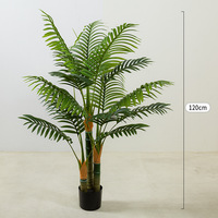 Grande plante artificielle verte en vrac anémone debout au sol en pot pour salon ornements décoratifs réaliste faux arbre palmier