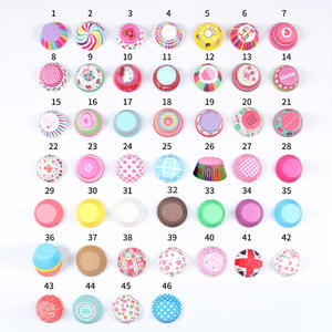 Venta caliente patrón colorido pastel taza de papel a prueba de grasa postre bandeja de papel Muffin pastel taza para fiesta - Product Image 2