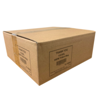 Sac en plastique personnalisé MU Box pour petites entreprises, 11,5*6,5*21 pouces, en PEHD/PEBD, avec logo, pour T-shirts et achats, motif « Merci »