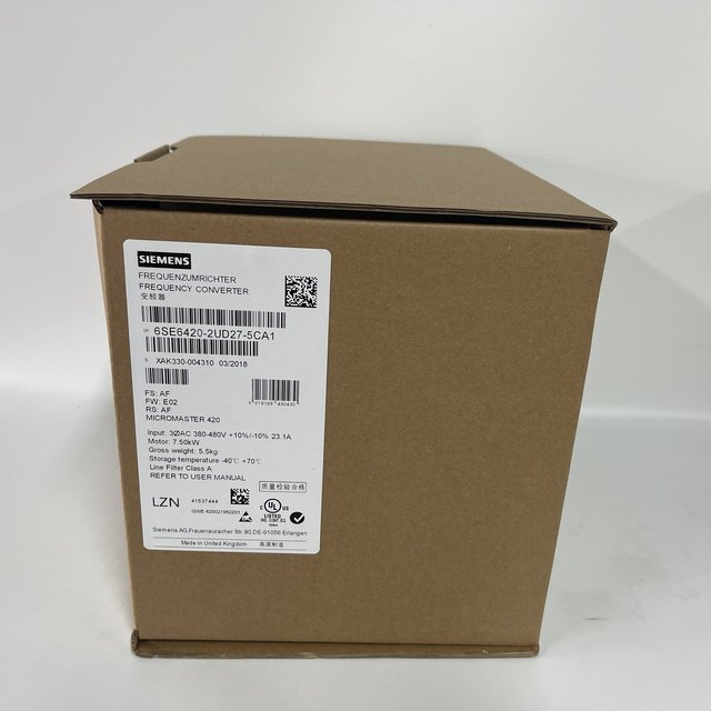 100% Genuine New SIEMENS Frequency Converter Inverter 6SE6420-2UD27-5CA1