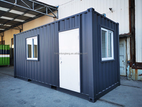 Bureau de conteneur d'expédition mobile modulaire préfabriqué de 20 pieds 20 pieds à vendre