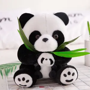 Cute Panda Grande Panda Gigante Urso Pelúcia Recheado Animal Boneca Brinquedo Travesseiro Cartoon Bonecas Kawaii Meninas Presentes de Natal