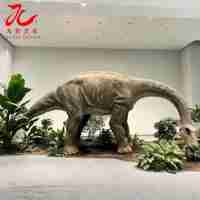 Modèle de dinosaure animatronique grandeur nature, réaliste, pour exposition éducative dans un musée de dinosaures