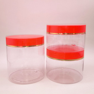 Lớn tầm cỡ nhựa mỹ phẩm bao bì chậu 500ml 800ml <span class=keywords><strong>1000ml</strong></span> Kem dưỡng da cơ thể bơ kem lọ đầy màu sắc có nắp đậy PET cho Kem mắt - Product Image 3