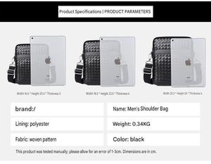 Hot Sell Custom Logo Designer Business Styles Black Messenger <b>Bags</b> for Men <b>Soft</b> Waterproof Pu <b>Leather</b> Cross Body Sling <b>Bag</b> - Product Image 6