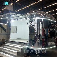 Pizza standard de camion de nourriture de bureau mobile de New Born America pour la restauration Van Kiosk Hot Dog au détail Chariot mobile de vente pour la restauration