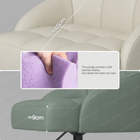 Madamcenter Royal Tabouret de salon de luxe Chaise selle ergonomique à hauteur réglable Chaises de barbier pour cosmétologues