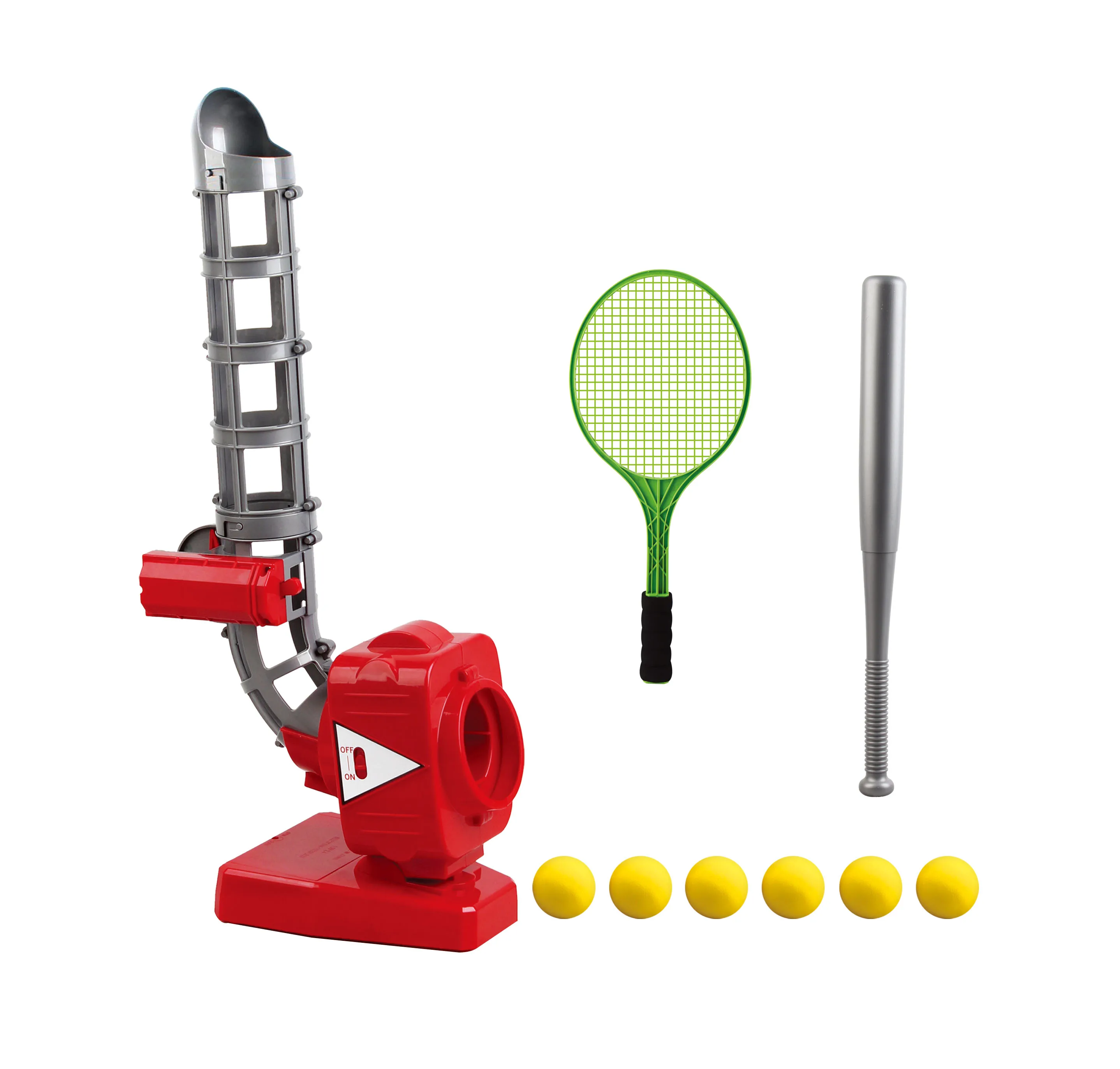 Summer Kids Outdoor Toys Two in One Ball Machine Baseball&Tennis Pitcher Other Outdoor Toys Adults Kids