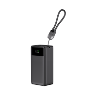 Batterie externe 20000 mAh 35W avec câble intégré, charge rapide, chargeur portable 20000 mAh PD USB C pour ordinateur portable