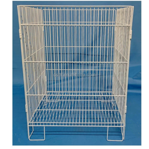 RH-DC2424-<span class=keywords><strong>WH</strong></span> 600*600*800mm Soporte de exhibición de alambre blanco con cesta, jaula de promoción desmontable, jaula de alambre cuadrada - Product Image 5