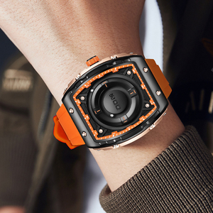 Reloj DOM <span class=keywords><strong>de</strong></span> silicona verde a <span class=keywords><strong>la</strong></span> moda para hombre, deportes al aire libre, puntero <span class=keywords><strong>de</strong></span> desplazamiento impermeable, fuerza magnética, reloj <span class=keywords><strong>de</strong></span> pulsera <span class=keywords><strong>de</strong></span> cuarzo para hombre 1796 - Product Image 5