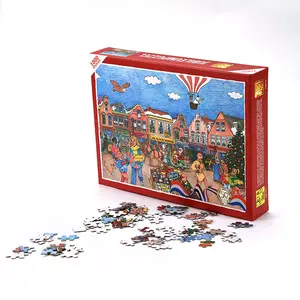 사용자 정의 직소 퍼즐 1000 조각 퍼즐 게임 판매 어른을위한 사진에서 사용자 정의 사진지도 퍼즐