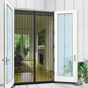 Magnetic Door Mosquito Net Fly Bug Preventing Fiberglass Modern Hands Free Bugs Off Mesh Curtain Window and Door Screens