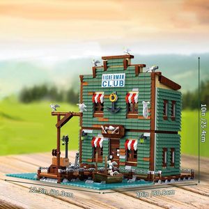 Kit de construction Fisherman s <span class=keywords><strong>Club</strong></span> de 3265 pièces pour les amateurs de jeux interactifs et de décoration côtière, idéal pour les amateurs de modèles détaillés - Product Image 4