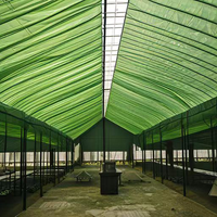 Nouveau vert pare-soleil net serre agricole pépinière jardin ombre tissu ombre net