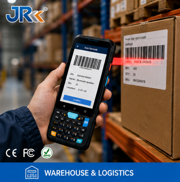 JR 957 4.0 Inch Industrial Handheld Terminal Android13.0 Pdas 4+64G Memory 2D Barcode Scanner Warehouse Inventory PDA