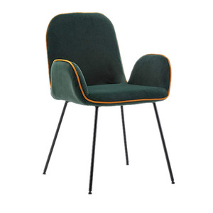 Velvet Dining <strong>Chairs</strong>, Fabric Upholstered <strong>Accent</strong> <strong>Chairs</strong> for Living Room, Set of 2, Dark <strong>Green</strong> - Product Image 2