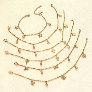 <span class=keywords><strong>Bracelet</strong></span> en acier inoxydable avec pendentif croix pour femme, style INS, bijoux de luxe minimalistes, cadeau tendance - Product Image 1