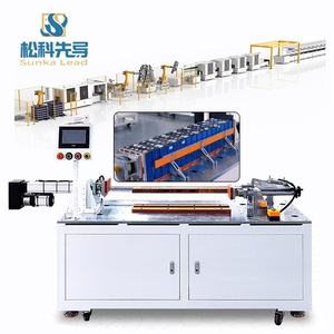 Machine de superposition et de pressage de modules de batteries au lithium pour la ligne d'assemblage de batteries de moto électriques - Product Image 1