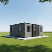 Rumah Prefabrikasi Plafon Tinggi China Siap Huni, Rumah Kontainer Ekspansiabel Texas