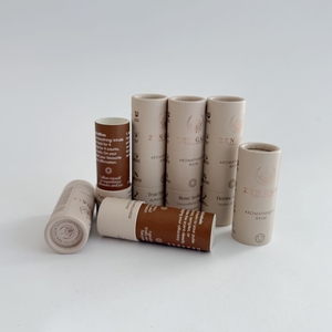 Biodegradable 50g Reusable Kraft Paper Craft Cylinder Tubes Natural Paper Tube Perfume Packaging Push-Up <b>Deodorant</b> <b>Stick</b> - Product Image 4