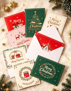 Customizable Bulk Christmas Greeting <b>Cards</b>, Festive Assorted <b>Cards</b> with Envelopes for Holiday Greetings & Business Use - Product Image 2