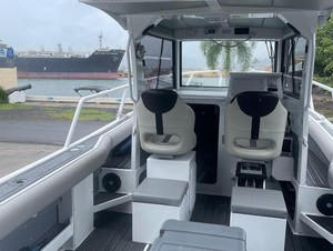 Yacht sportif en aluminium de 7,5 m (25 pieds) avec coque traversable, moteur hors-bord, <span class=keywords><strong>bateau</strong></span> de pêche et de loisirs à vendre - Product Image 5