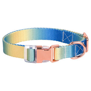 Suministros para mascotas Remache moderno Suave Impreso digitalmente Estilo bohemio 100% Nylon Cachorro Perro <span class=keywords><strong>Collar</strong></span> Correa - Product Image 6