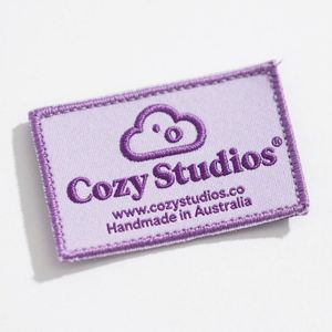 Hot Sale Custom Eco-Friendly Satin Woven <b>Labels</b> for Clothing with Custom Logo and Center Fold Design - Product Image 4
