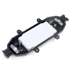Mini Contenitore di Giunzione Aerea a 24 Fibre, 1 Ingresso 1 Porta, Scatola di Giunzione per Riparazione Cavi, Chiusura Orizzontale per Giunzione Fibra Ottica, Nero PP+F 5 - Product Image 3