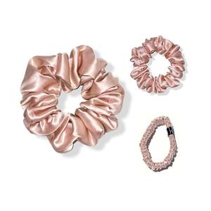 Op Maat Gemaakte Doos Haarband Puur Zijde Effen Kleur Scrunchies Zijde Elastische Haarband Zijde Scrunchies - Product Image 4