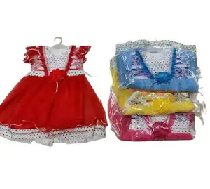 2,05 dólares modelo TRX109-004 encaje floral huellas tamaño de mezcla bebé niñas de talla grande vestidos para 3-8 años