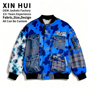 Veste d'hiver pour homme avec poches en jean, service OEM en gros, étiquette privée personnalisée, 2026 - Product Image 3