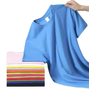 Personalización de alta calidad de camisetas <span class=keywords><strong>blancas</strong></span> de algodón puro 100%, camiseta de gran tamaño para hombre tela de punto en blanco ordinaria - Product Image 1