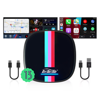 Id6-9 BMW Joyeauto 2025 MMB Adaptateur CarPlay sans fil BMW Compatible avec Android 13 8 + 128 Go Carte SIM/TF incluse pour BMW