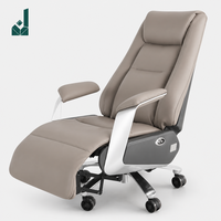 Chaise de bureau de direction moderne en cuir à dossier haut, fauteuil de luxe rembourré multifonction ergonomique pivotant