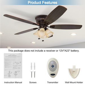 Plafondventilator Afstandsbediening En Ontvanger, Hoge Kwaliteit Plafond Ventilator Afstandsbediening Schakelaars, Universele Controller Gouverneur - Product Image 3