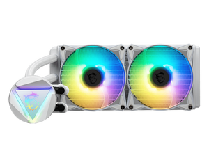 หม้อน้ำรุ่นใหม่ MAG CORELIQUID 240R V2 WH&BK RGB รองรับ LGA1700 LGA1851 และ AM4 AM5 สำหรับคอมพิวเตอร์เล่นเกม - Product Image 6