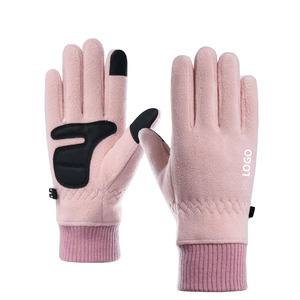 Guanti Unisex personalizzati da donna Unisex da donna uomo in pile polare con Modulare a dito intero invernale - Product Image 2