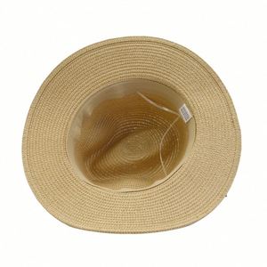 Nouveau Chapeau de Soleil Unisexe en Paille de Papier pour Printemps-Été, Style Jazz, pour Voyage et Extérieur, avec Perles en Bois - Product Image 6