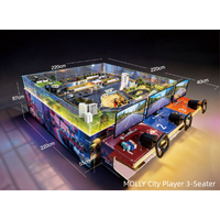 Simulateur de voiture RC AR 4 joueurs avec plateau de sable personnalisable, système de simulation de conduite et de course FPV en temps réel avec moteur sans balais