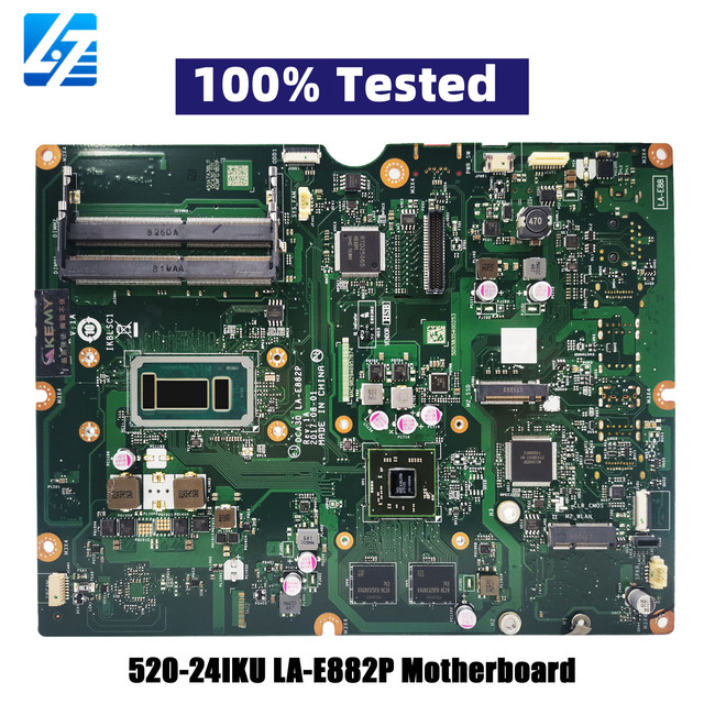 For Lenovo Ideacentre AIO 520-22IKU 24IKU LA-E882P Motherboard With I3 I5 CPU DDR3 100% Tested OK