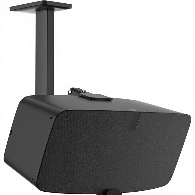 Yibracki Metal Ceiling Mount for Sonos Play5/5 Gen 2 Speaker with Tilt Swivel Adjustable Bracket-Black
