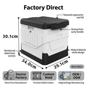 Toilettes portables d'extérieur pour le <span class=keywords><strong>camping</strong></span> et les voyages <span class=keywords><strong>en</strong></span> voiture, toilettes pliables pour voiture, pot de toilette d'urgence extérieur - Product Image 1