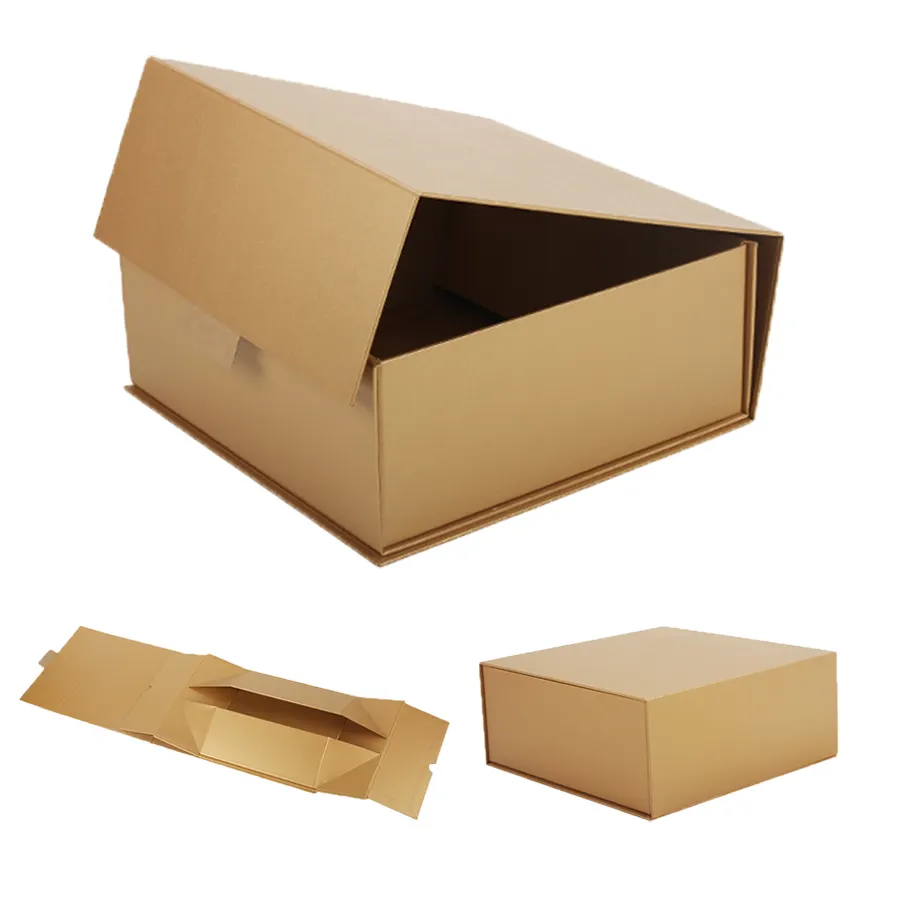 Free Sample Cardboard White Folding Luxury Magnetic Gift Paper Box Custom Logo Collapsible Clothing Beauty Packaging