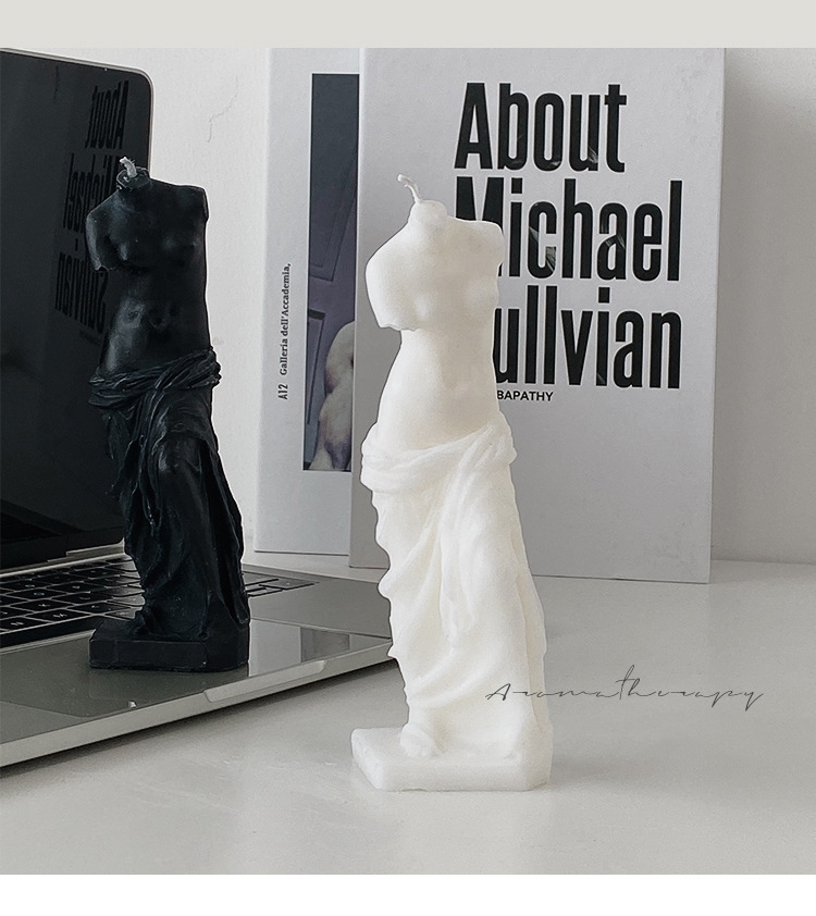 AROMA HOME Romantic Love Scented Candles David Venus Laocoon Human Body Sculpture Soy Wax Scented Candles Birthday Gifts 4