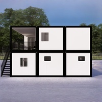 conteneur détachable préfabriquée moderne en usine Construction en acier à 2 étages Conteneur Site Bureau Appartement Hôtel