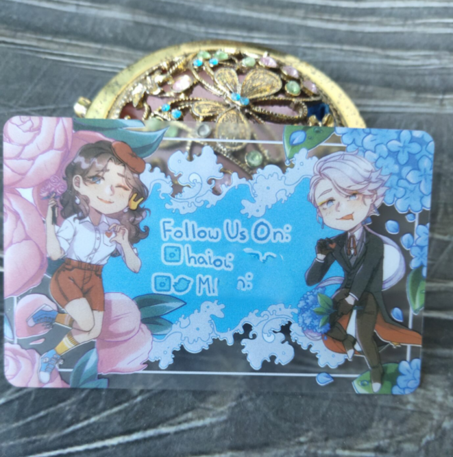 New Products Custom Printing Frosted Effect Clear Plastic Business Card